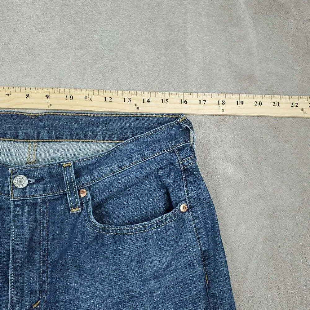 Levis 527 Jeans Mens 32x32 Blue Medium Wash Slim Bootcut Low Rise Zip Fly